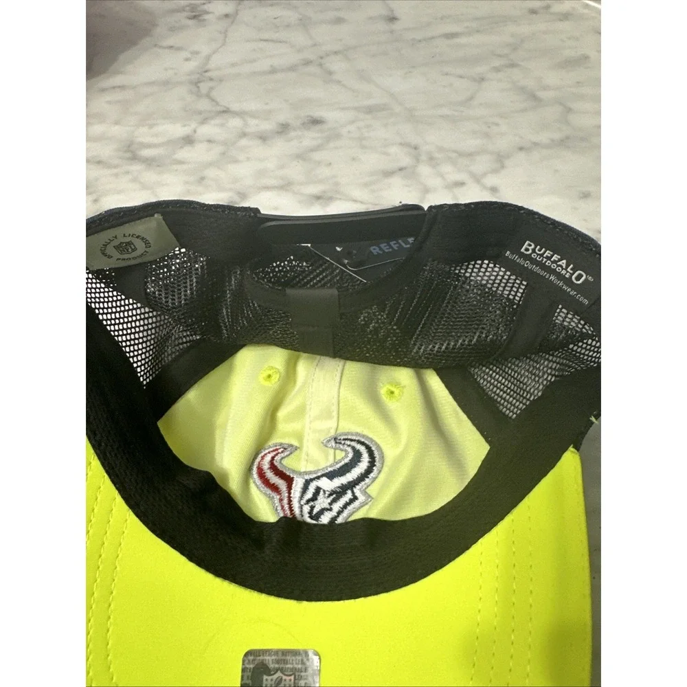 Buffalo Outdoors High Viz Houston Texans Work Hat, Brand New Never‎ Been Worn